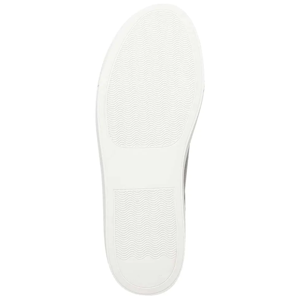 Trio Sneaker in Black And White Leather