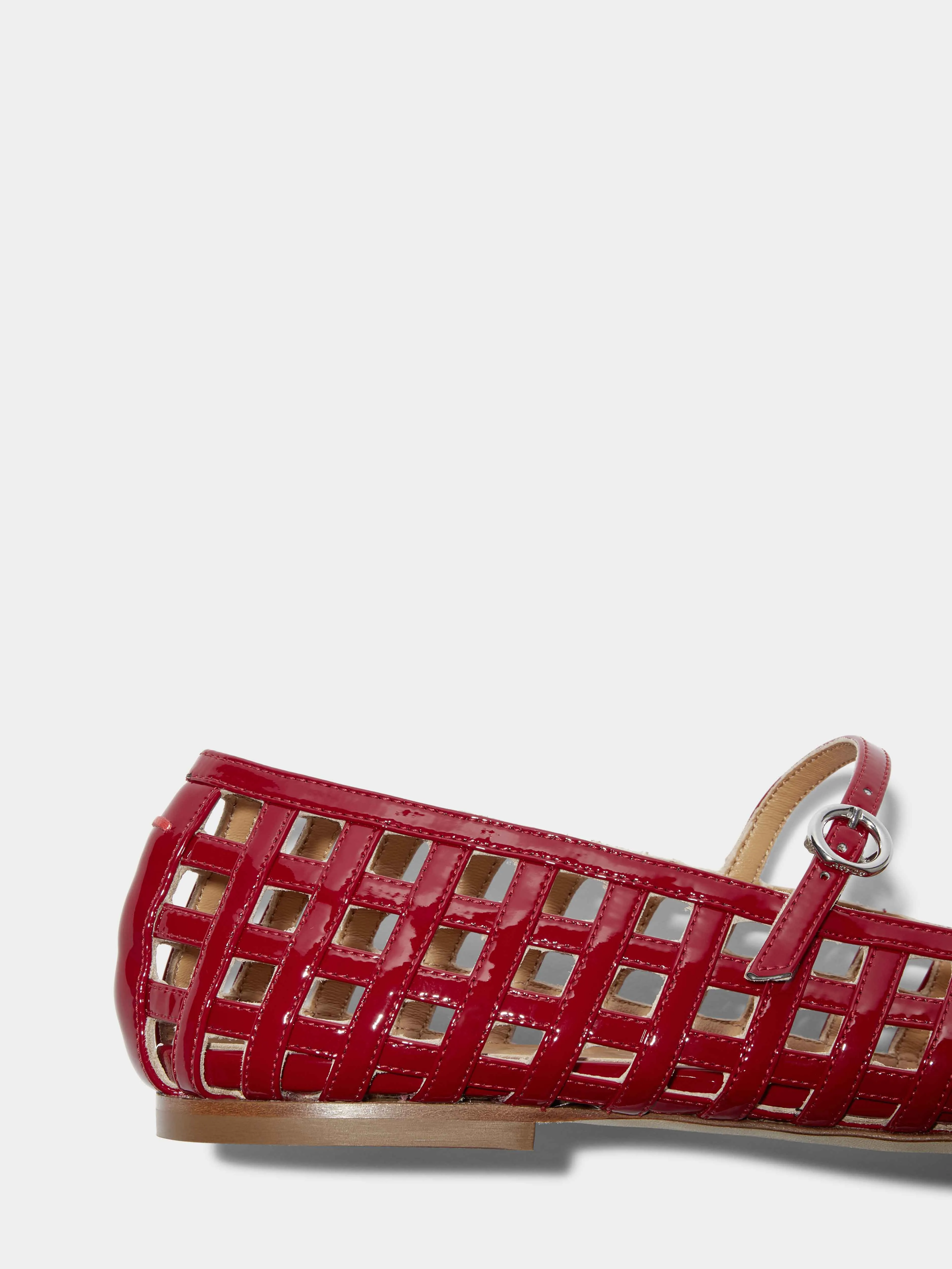 Uma Caged Mary-Jane Flats