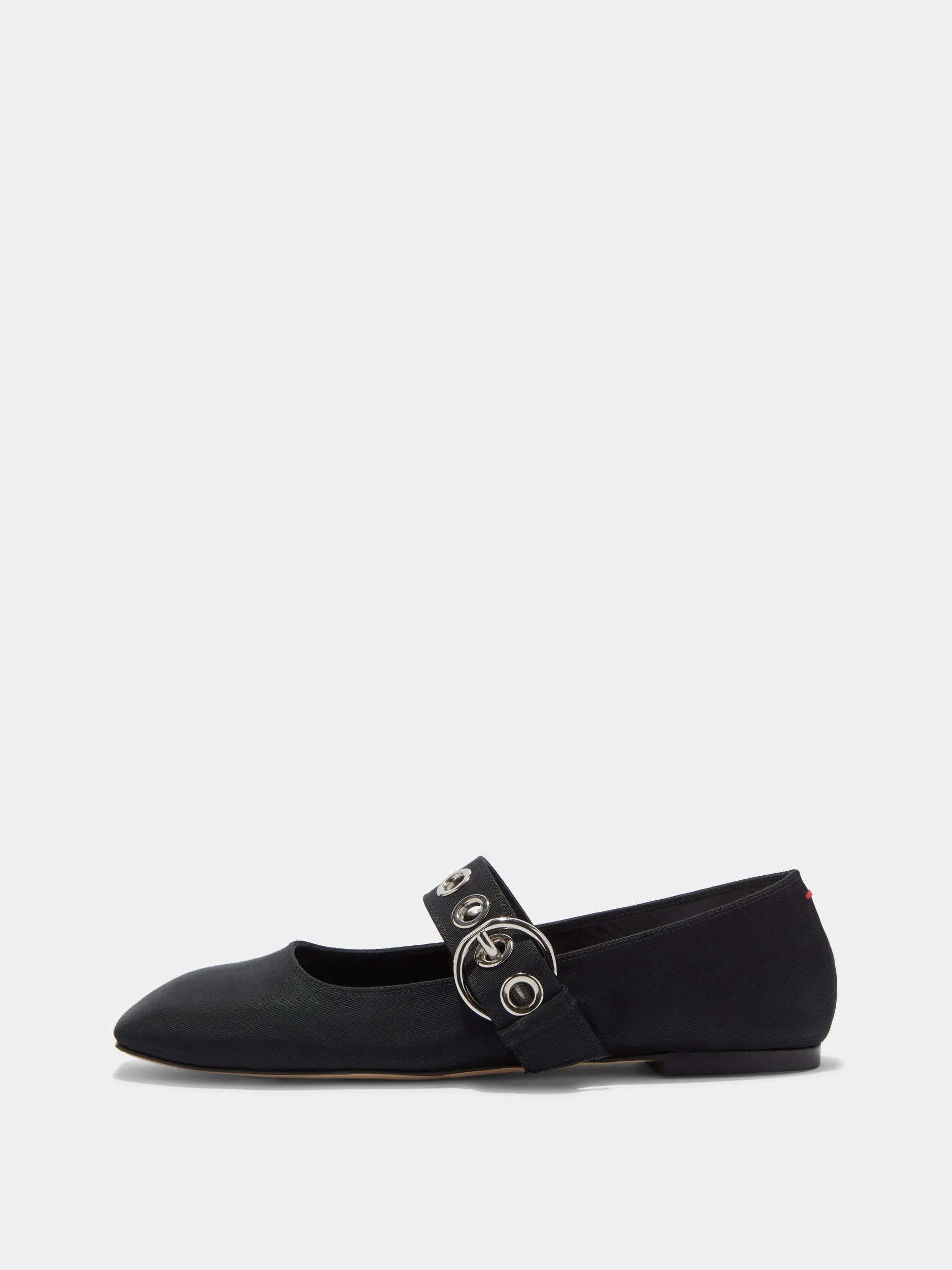 Uma Eyelet Grosgrain Mary-Jane Flats
