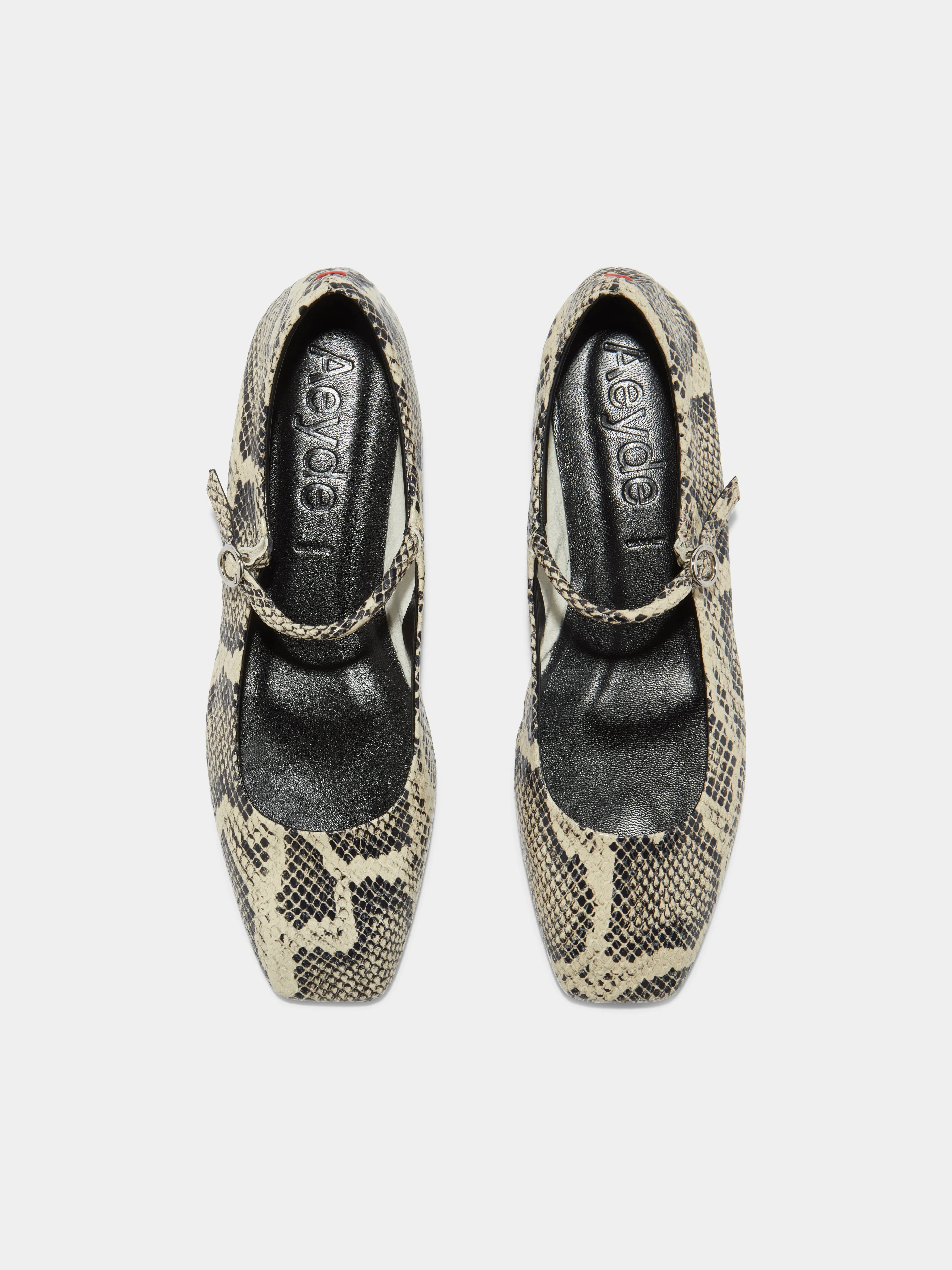 Uma Leather Mary-Janes Flats
