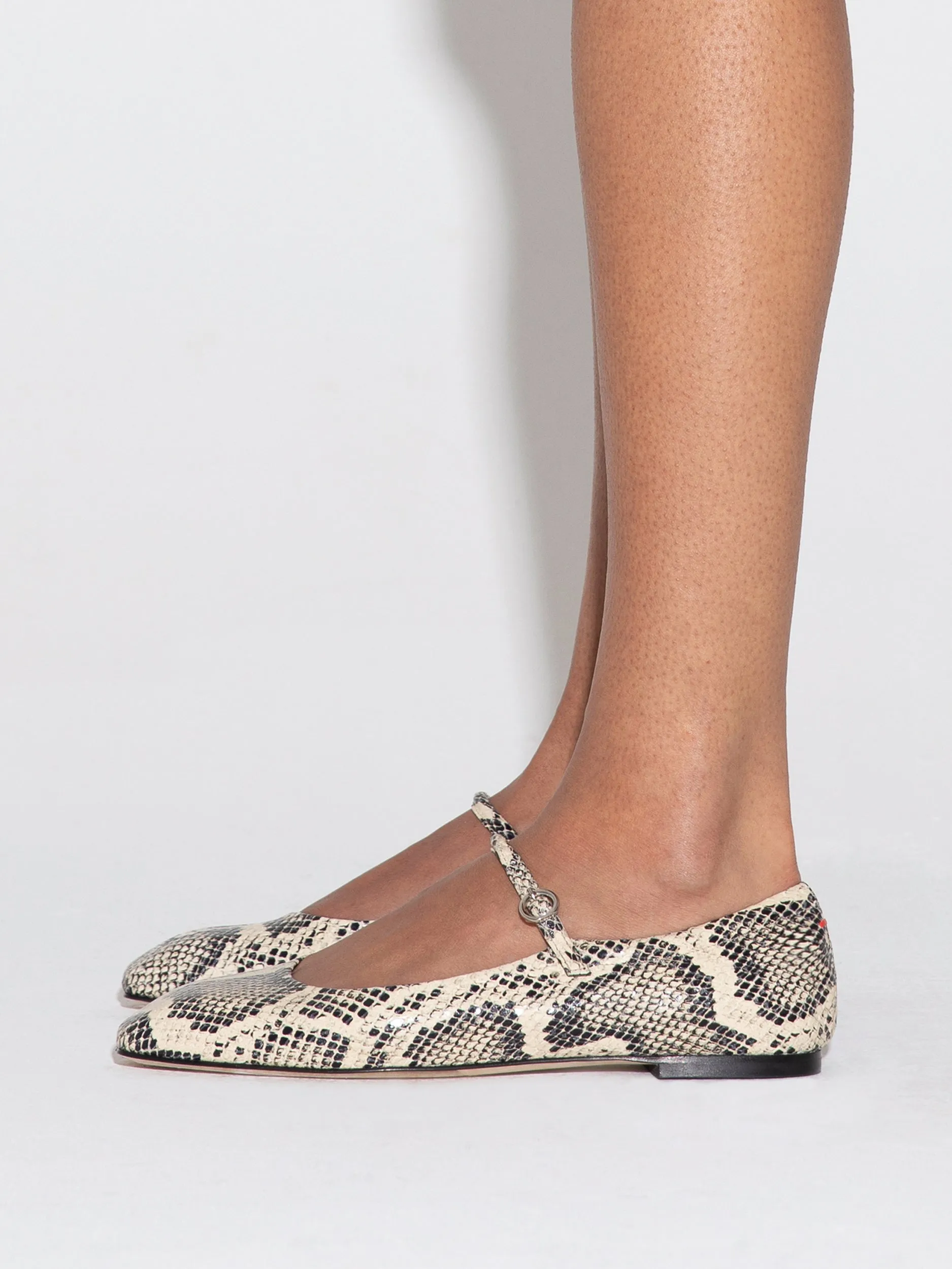 Uma Leather Mary-Janes Flats