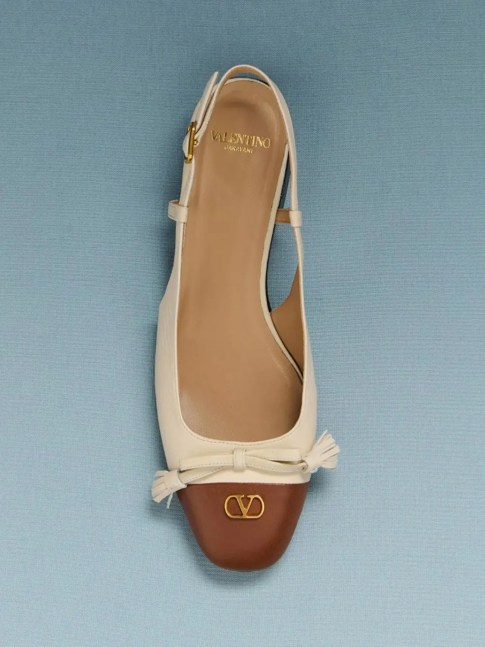 Valet Du Roi Two-Tone Slingback Ballerina