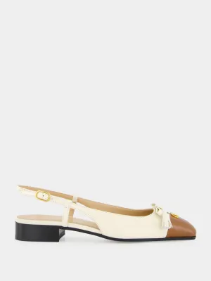 Valet Du Roi Two-Tone Slingback Ballerina