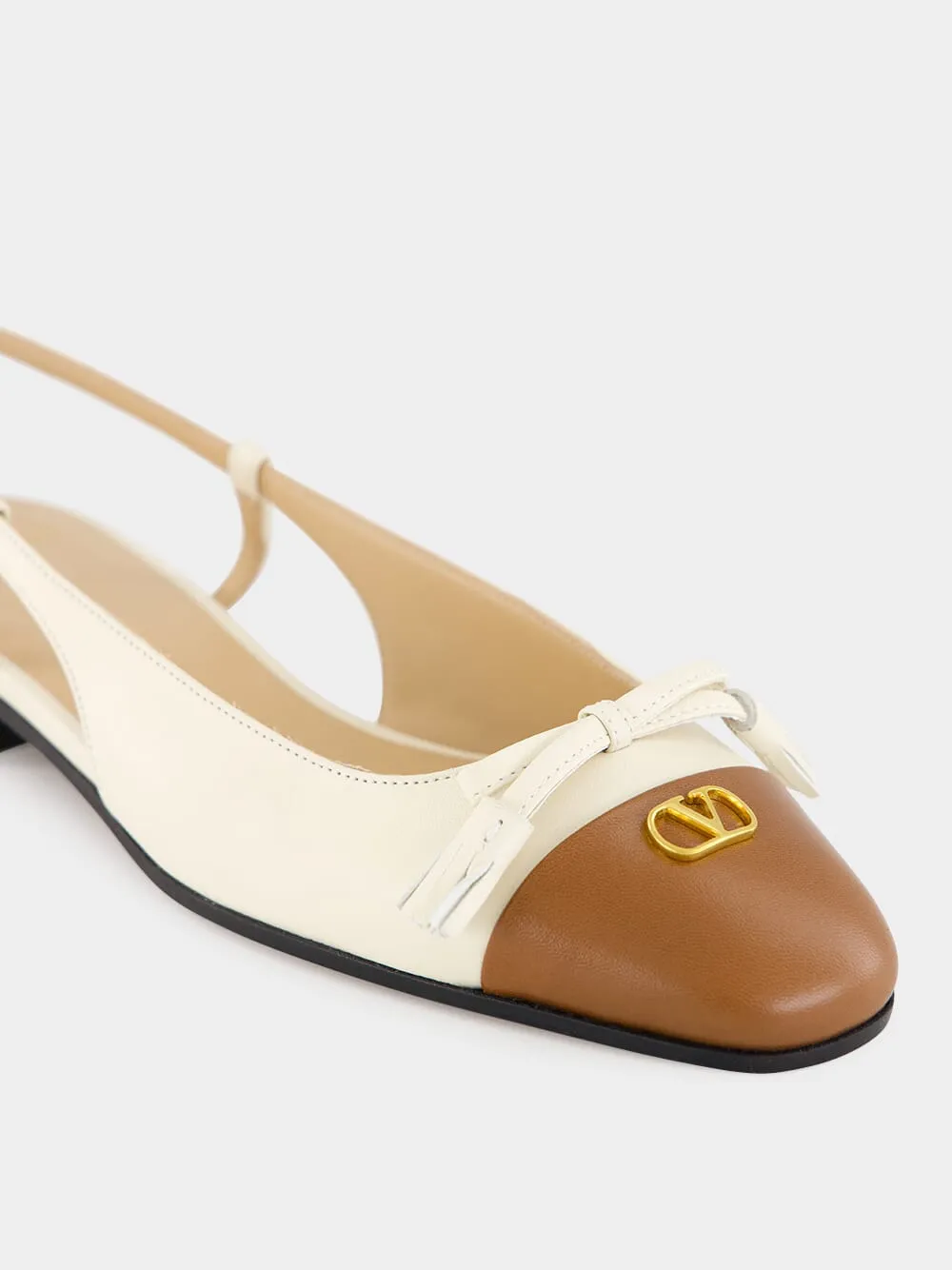 Valet Du Roi Two-Tone Slingback Ballerina