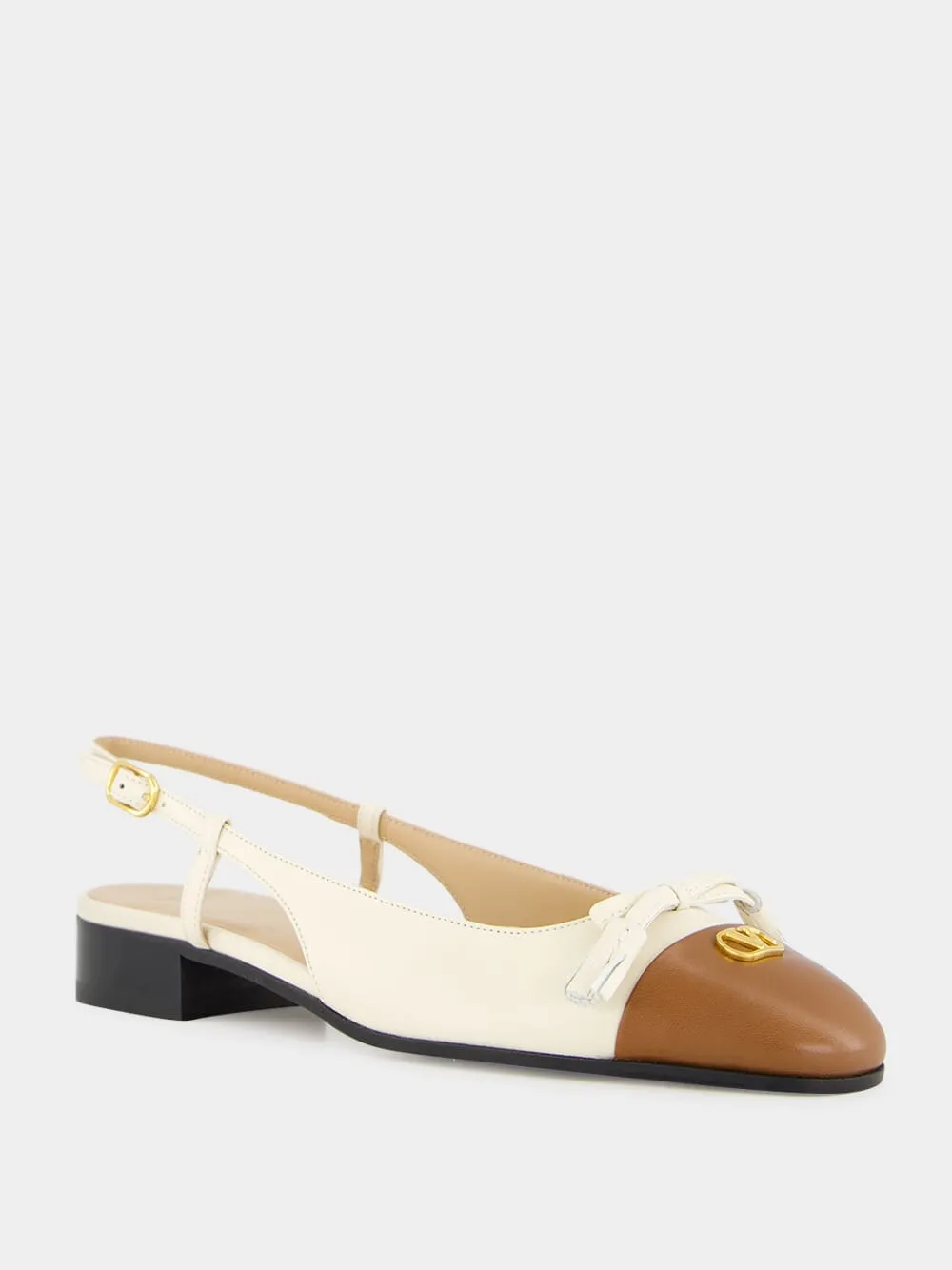 Valet Du Roi Two-Tone Slingback Ballerina