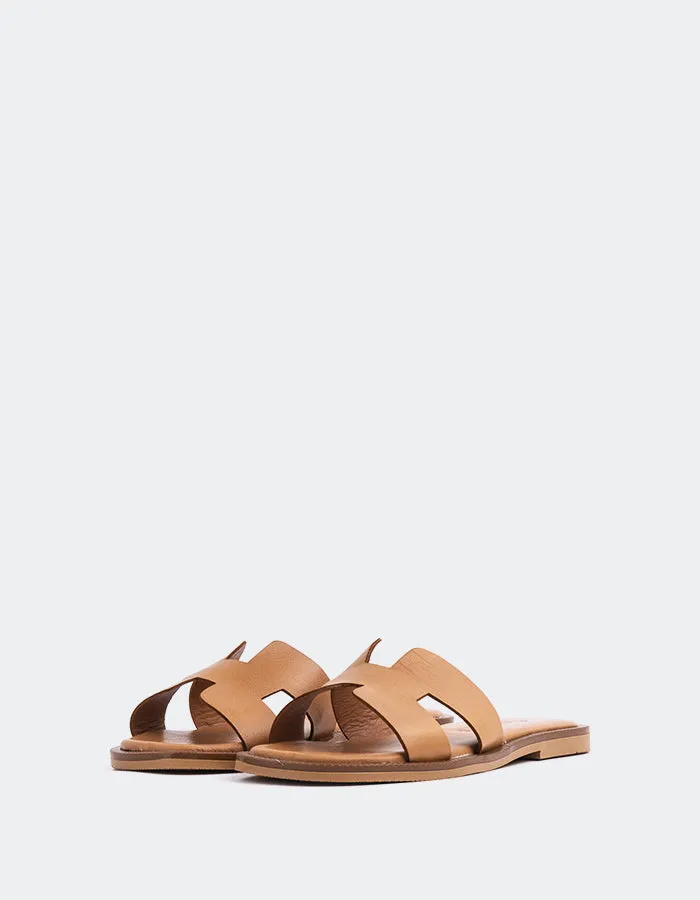 Valmy Tan Leather
