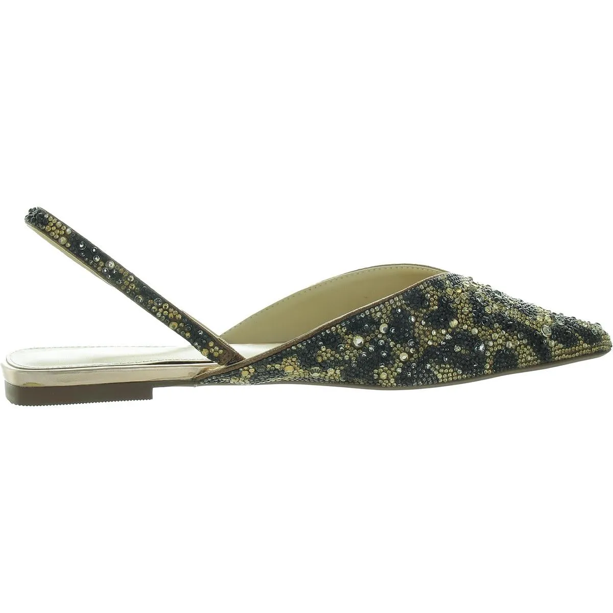 Vance Womens Embellished Pointed Toe Slingbacks