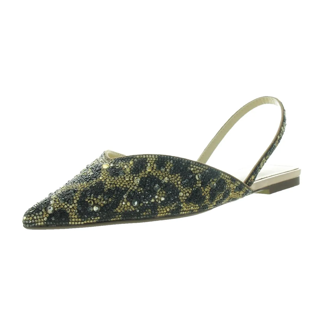 Vance Womens Embellished Pointed Toe Slingbacks