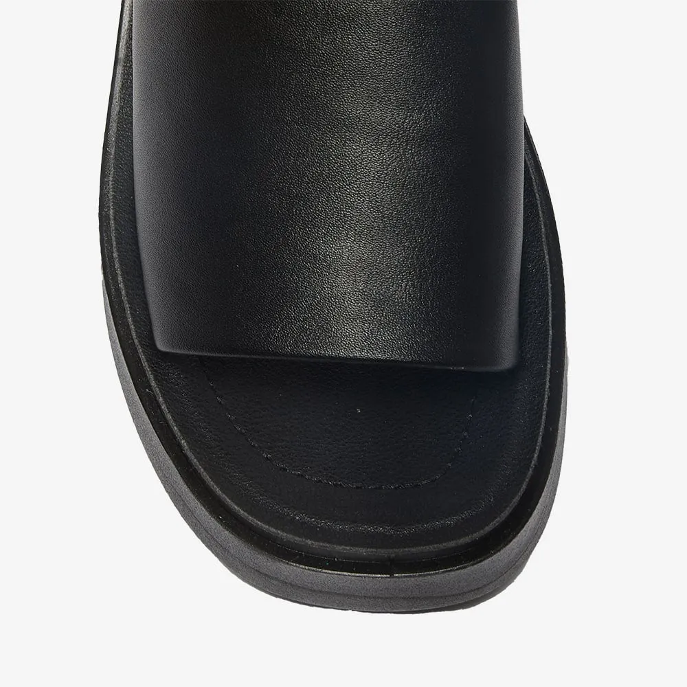 Vandel Slide in Black Smooth