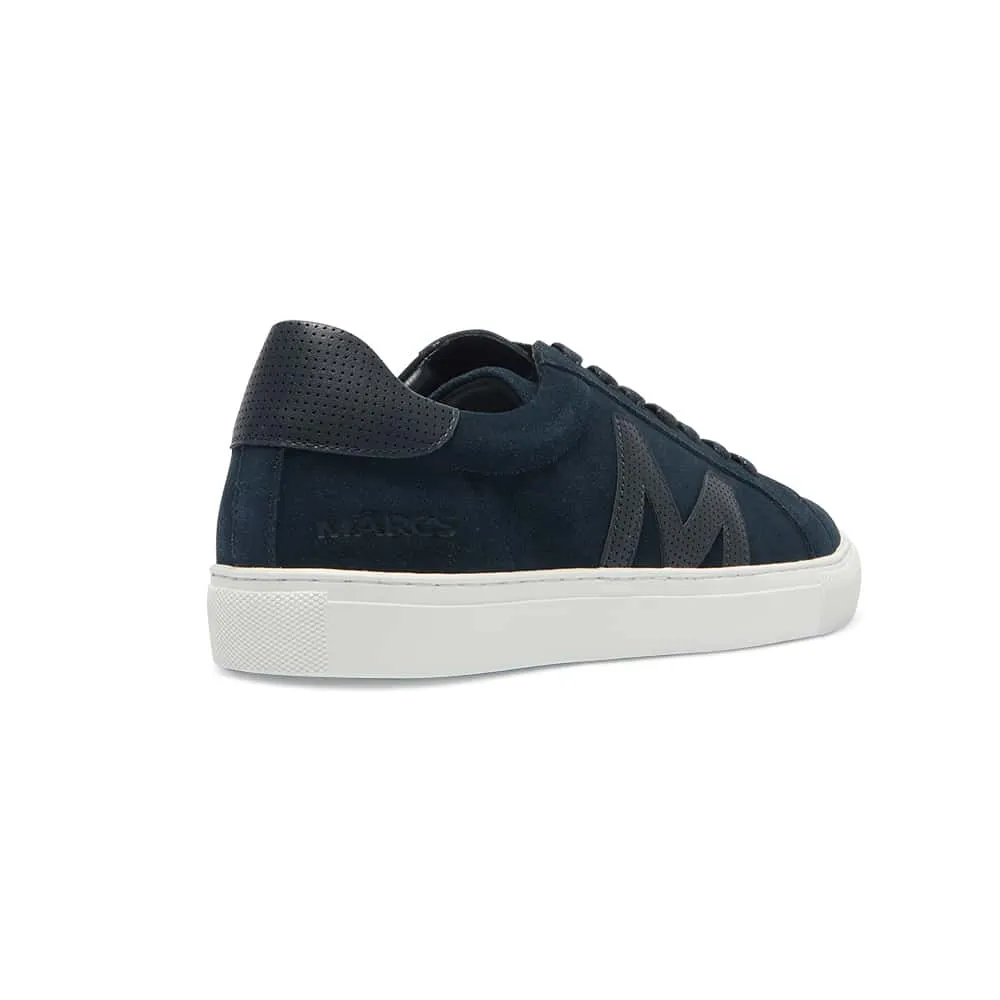 Varsity Sneaker in Navy Suede