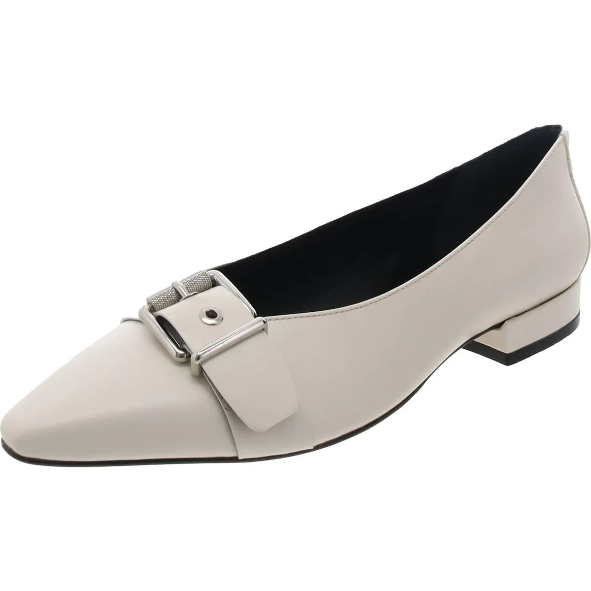 VCMEGDELE Womens Bow Faux Leather Flat Shoes
