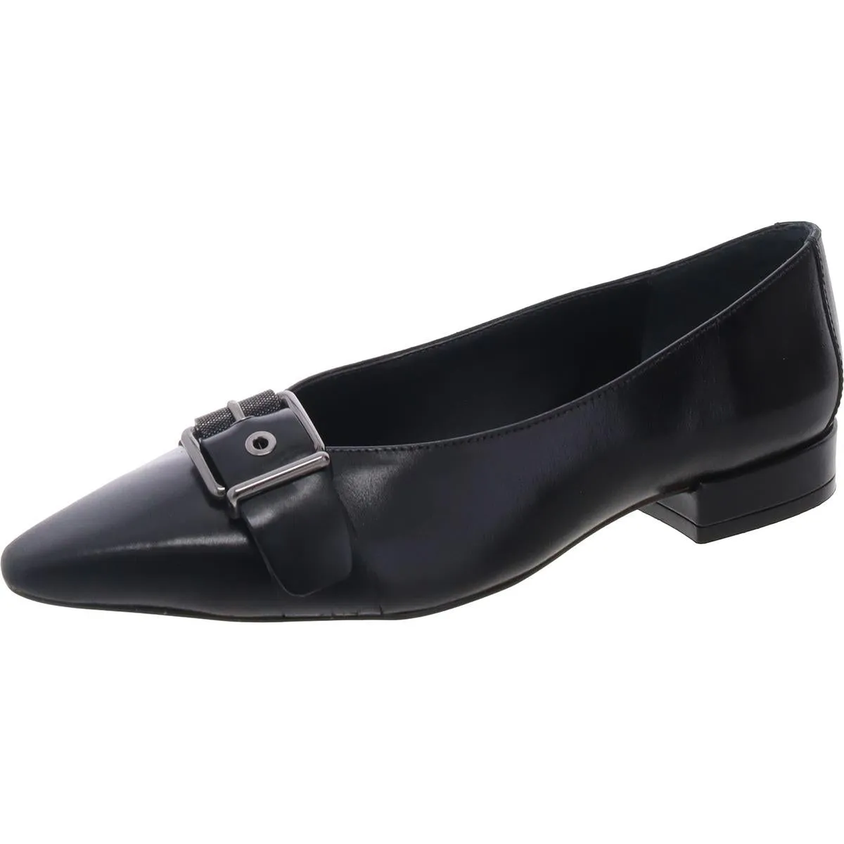 VCMEGDELE Womens Bow Faux Leather Flat Shoes
