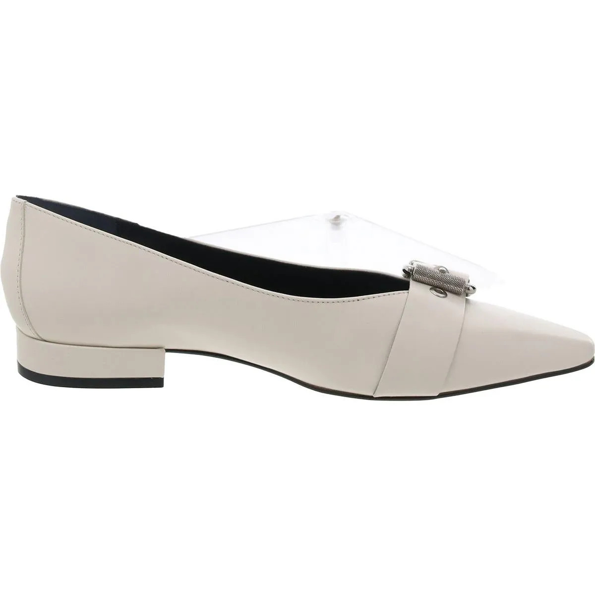 VCMEGDELE Womens Bow Faux Leather Flat Shoes