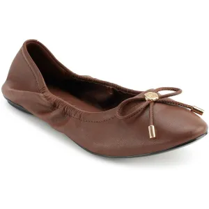 Velma Womens Bow Man Made Flat Shoes