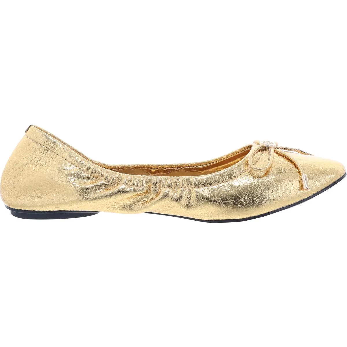 Velma Womens Bow Man Made Flat Shoes