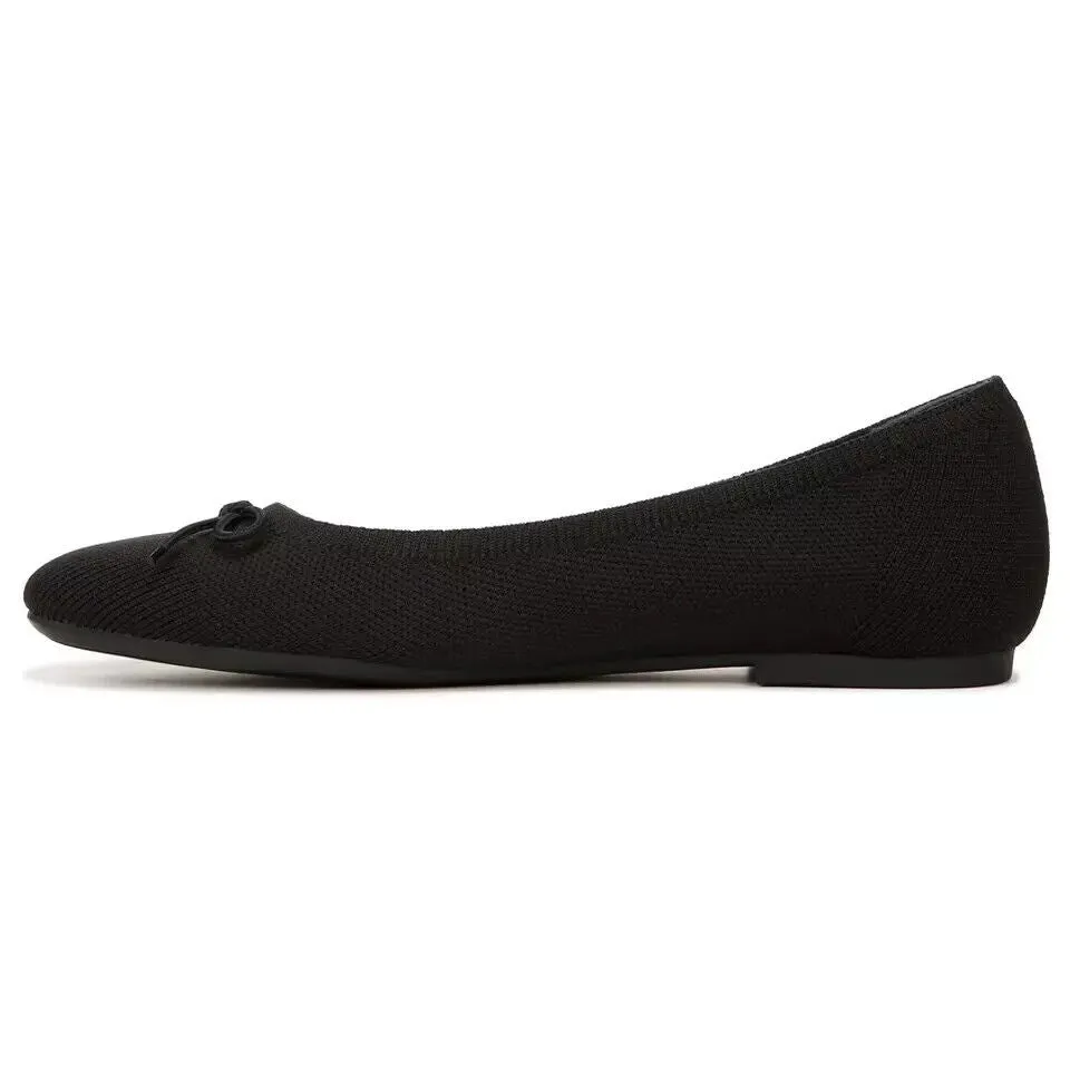 Vionic Klara I9858F1001 Ballet Flat Womens US 8 Black Square Toe Slip-On KHD1144
