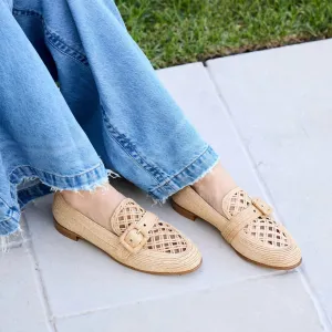 Visconti Textile Loafers In Natural