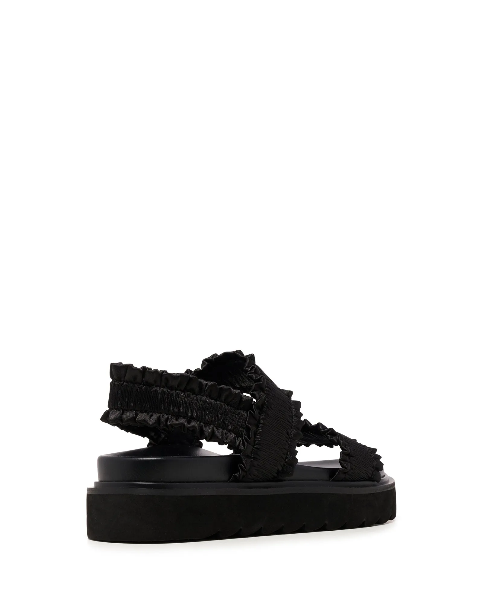 Vissta Sandal Black Satin