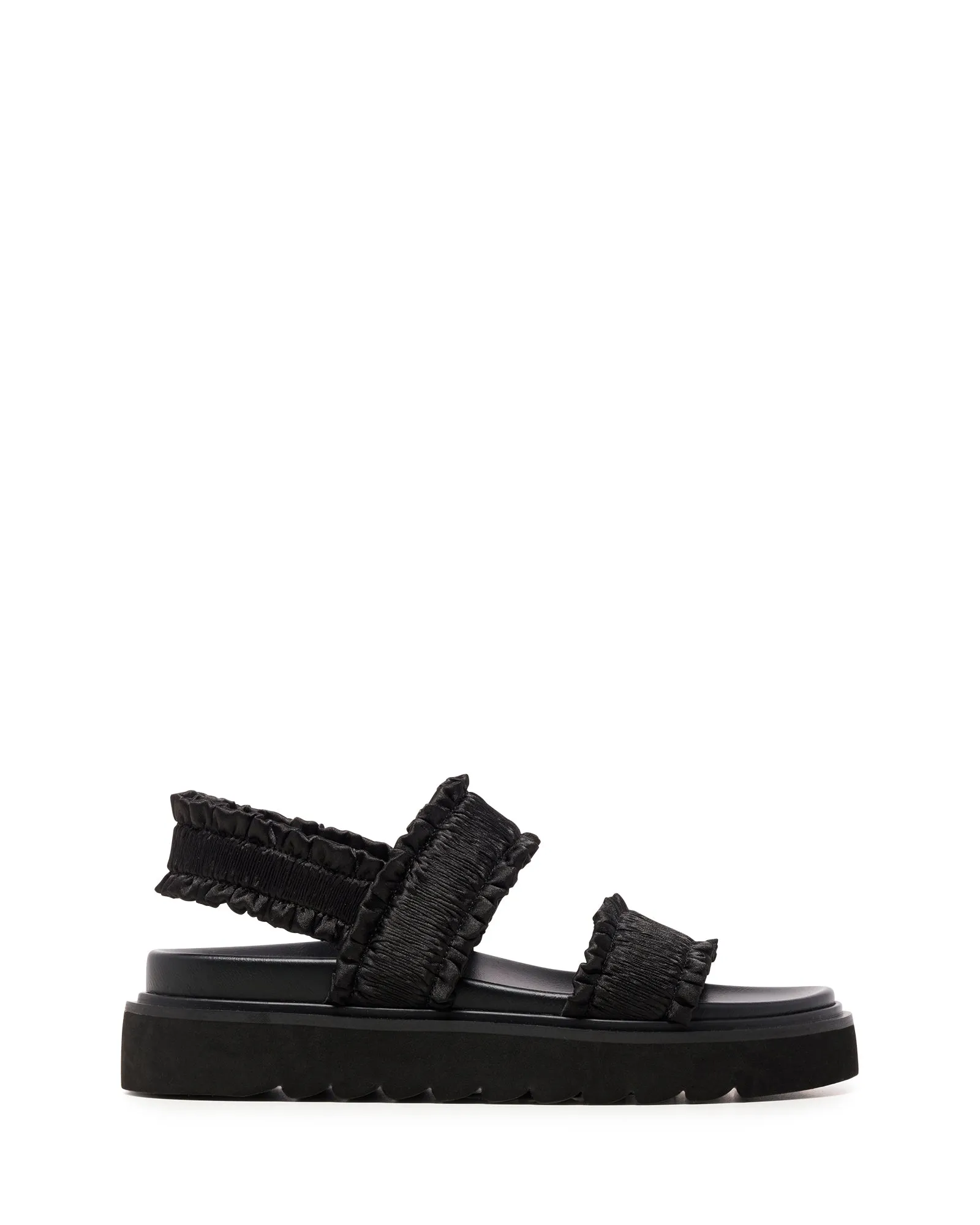 Vissta Sandal Black Satin
