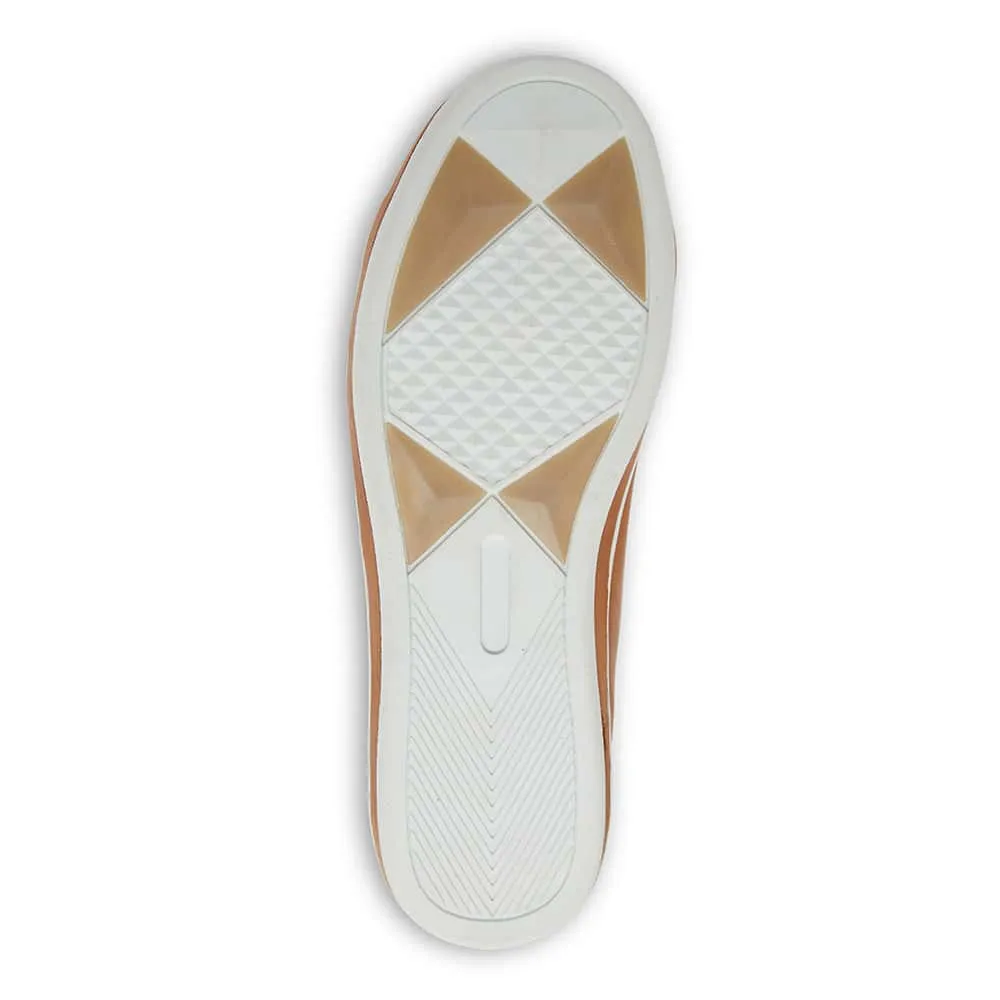 Whisper Sneaker in Tan Leather