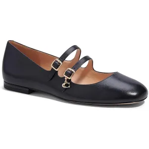 Whitley Womens Buckle Leather Mary Janes