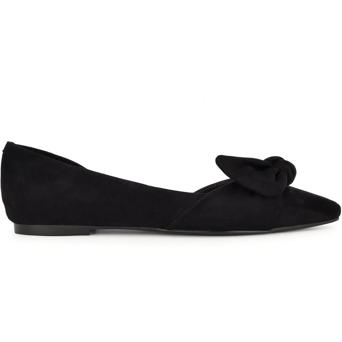 WNBannie2   Womens Bow Textured Flat Shoes