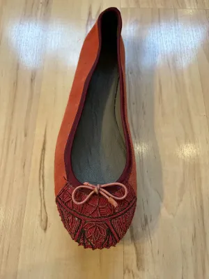 Women Bizi Ballet Shoes In Red