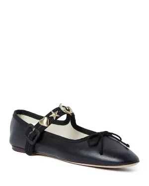 Women Chiara Mary Jane Flats In Black