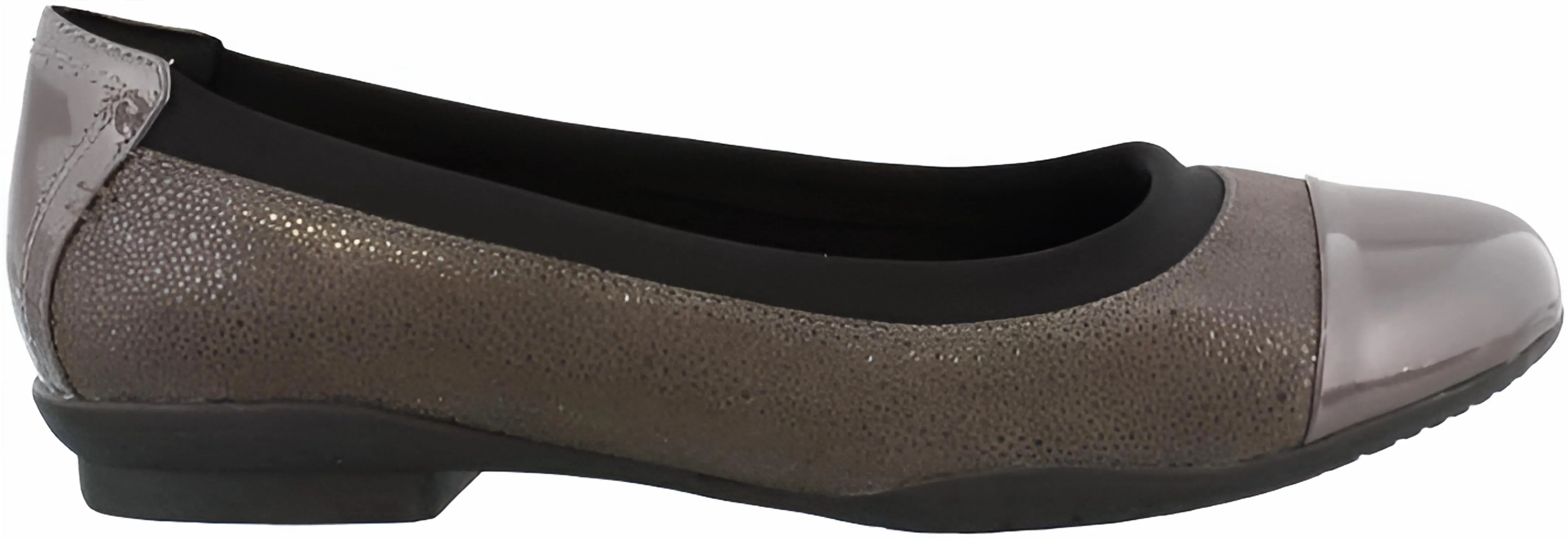 Women Neenah Garden Flats In Dark Grey Nubuck