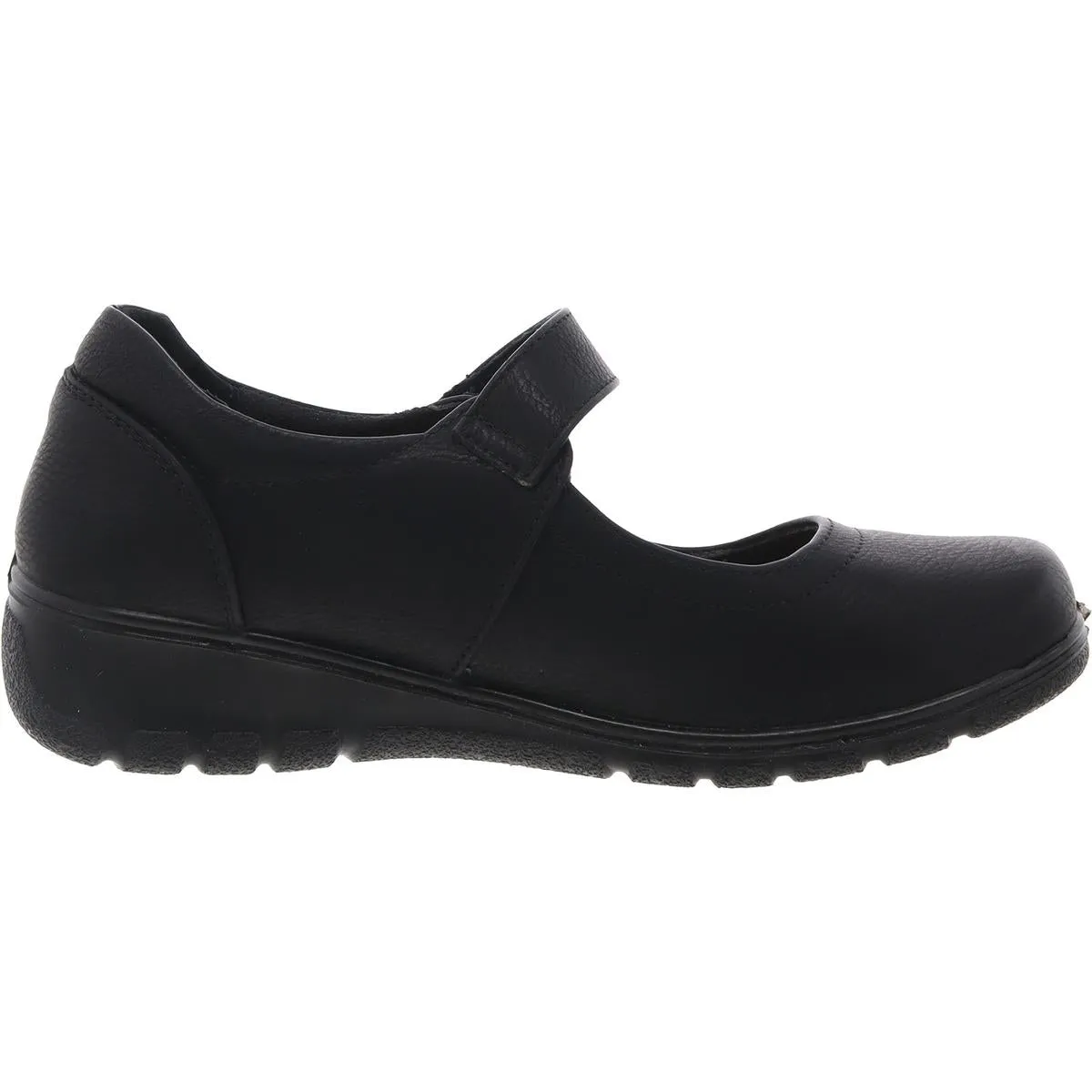Womens Adjustable Faux Leather Mary Janes