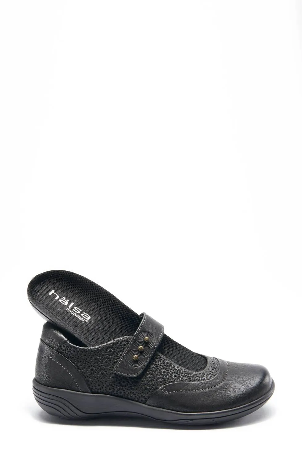 Women's Aloe Mary Jane Shoes In Black Leather