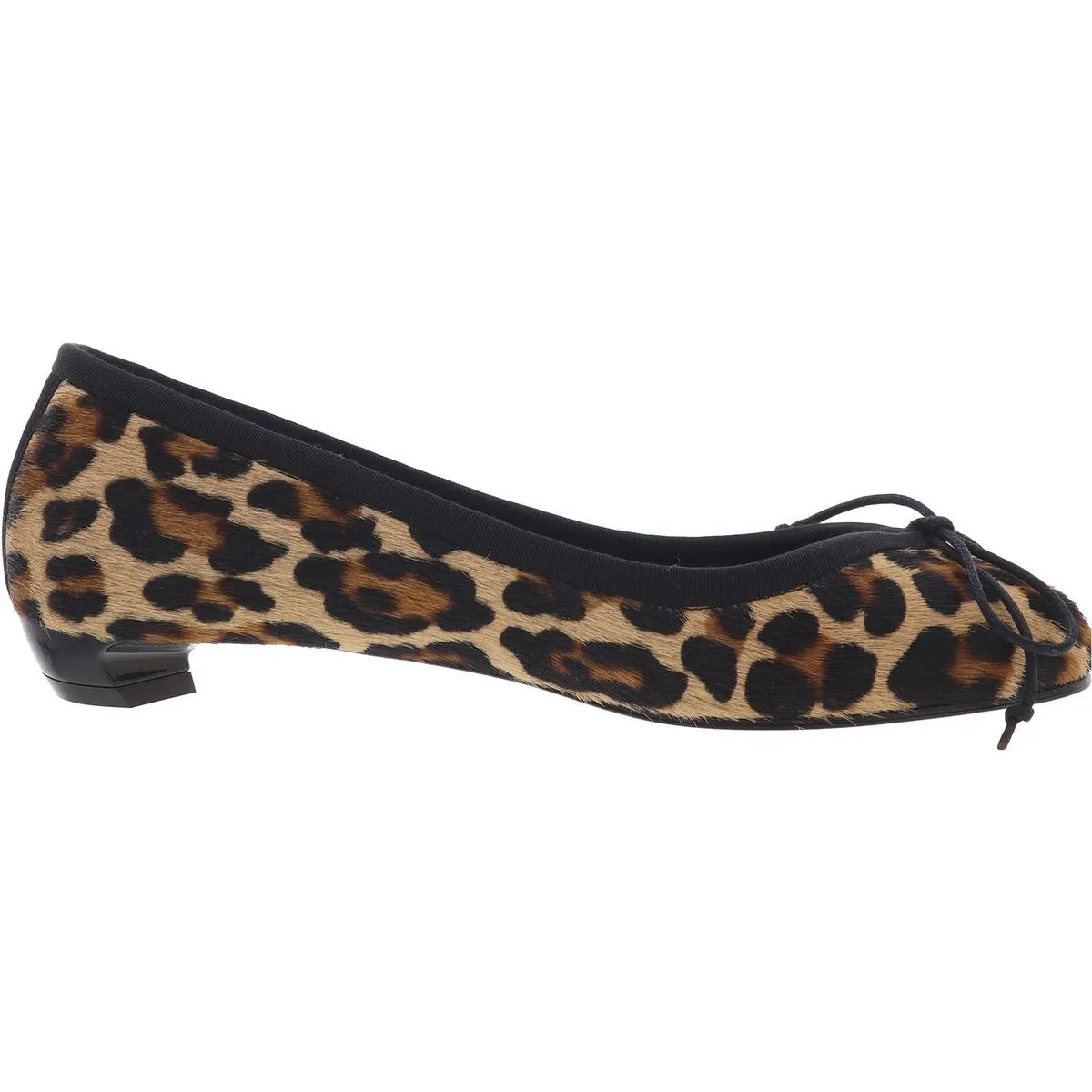Womens Animal Print Calf Hair Loafers