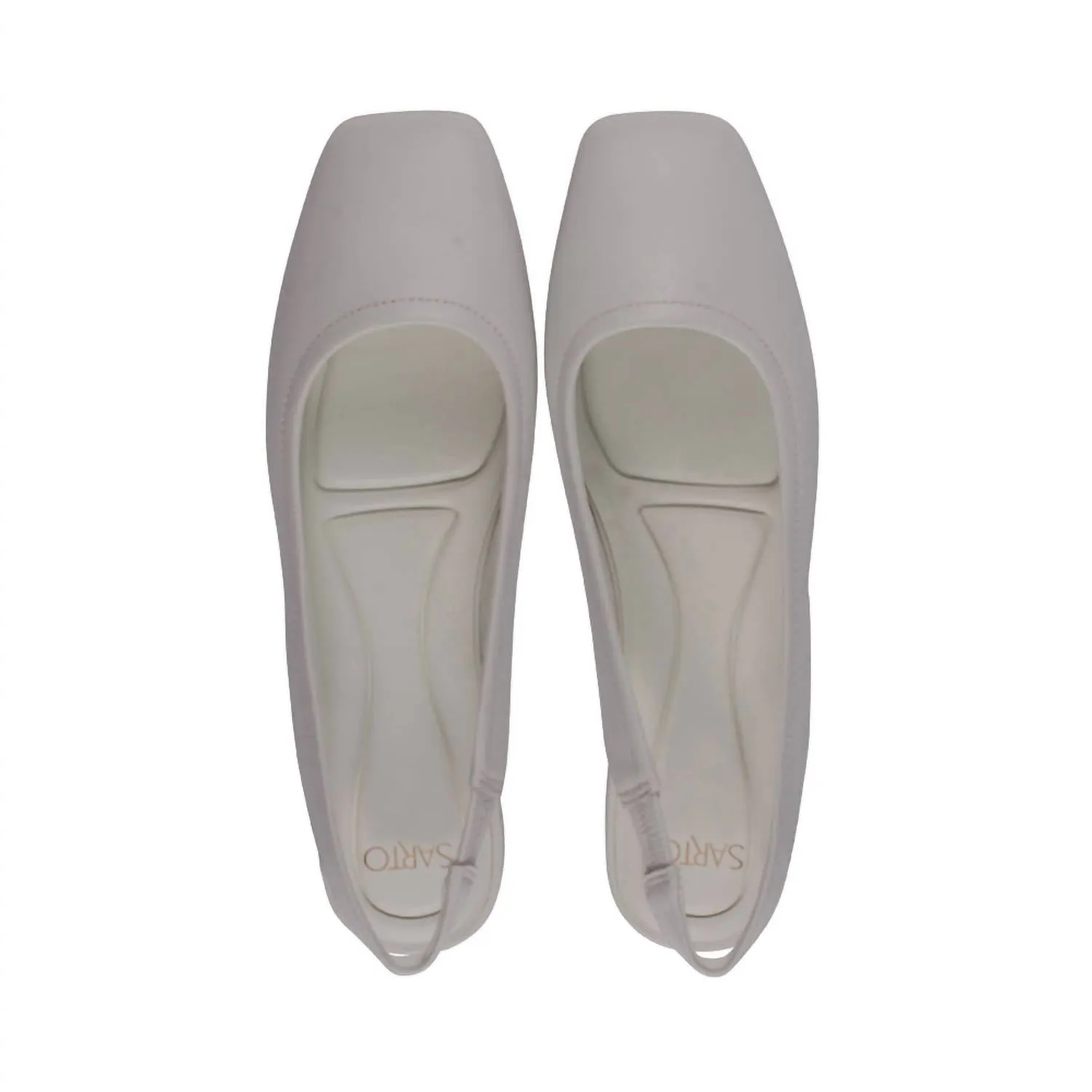 Women's Antona Flat In White Leather