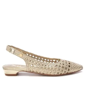 Women's Ballerina Flat Shoes In Gold