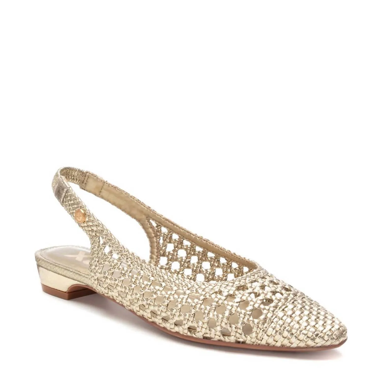 Women's Ballerina Flat Shoes In Gold