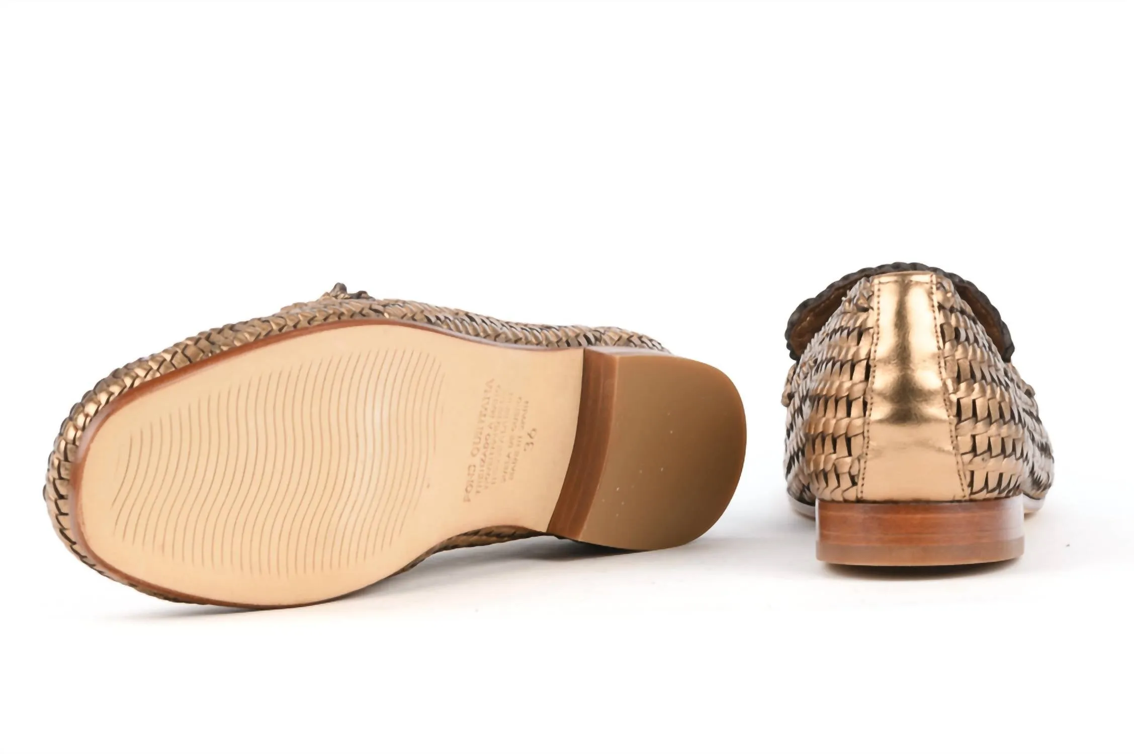 Women's Bari Flat Shoes In Bronze Metallic
