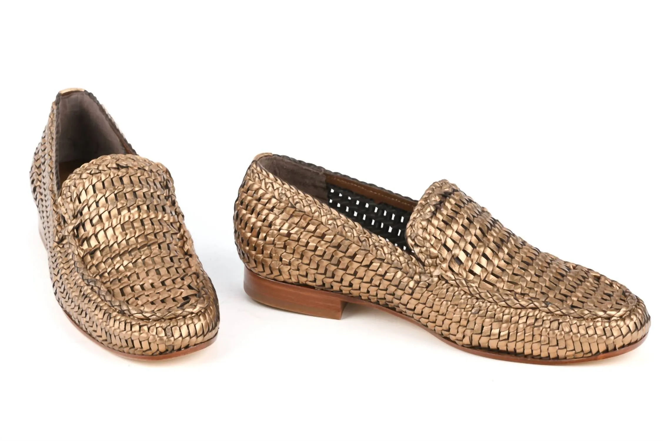 Women's Bari Flat Shoes In Bronze Metallic