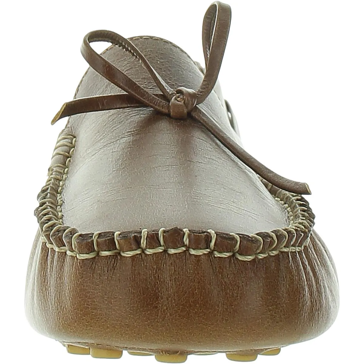Womens Bow Leather Moccasins