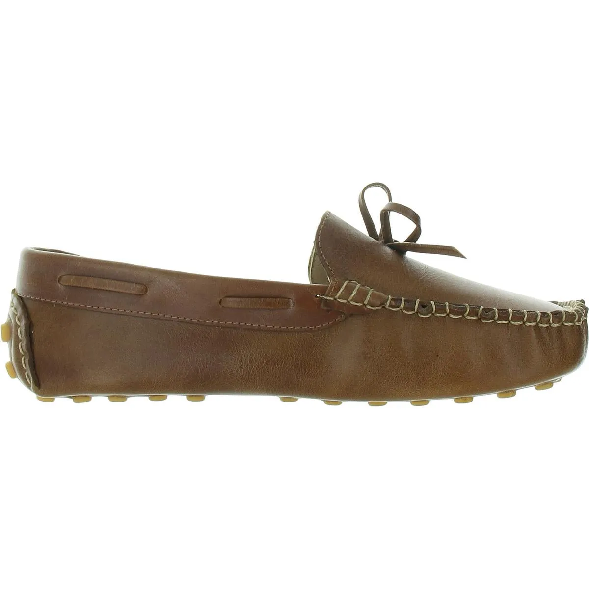 Womens Bow Leather Moccasins