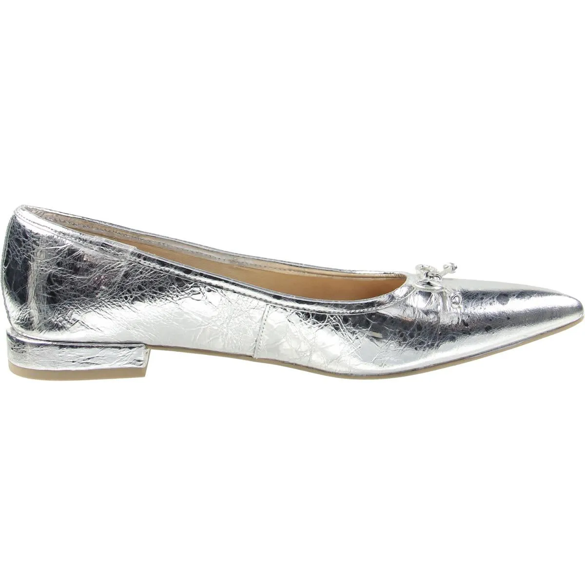 Womens Bow Manmade Flat Shoes