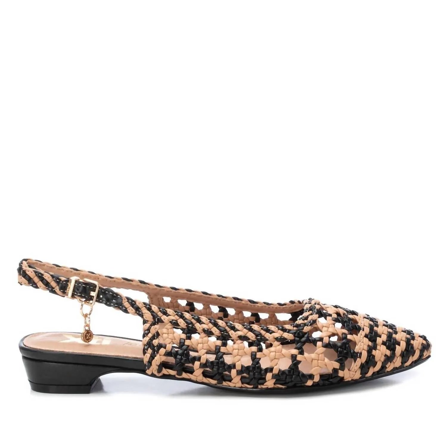 Women's Braided Flats In Nude