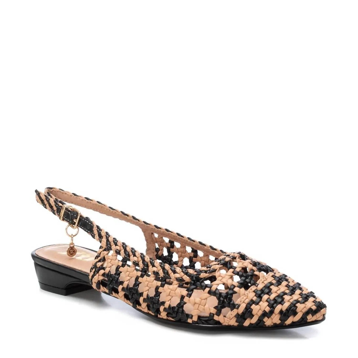 Women's Braided Flats In Nude