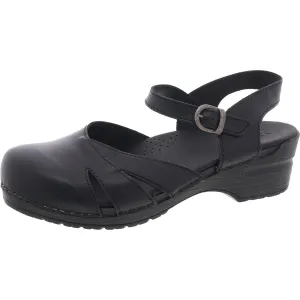 Womens Buckle Clogs