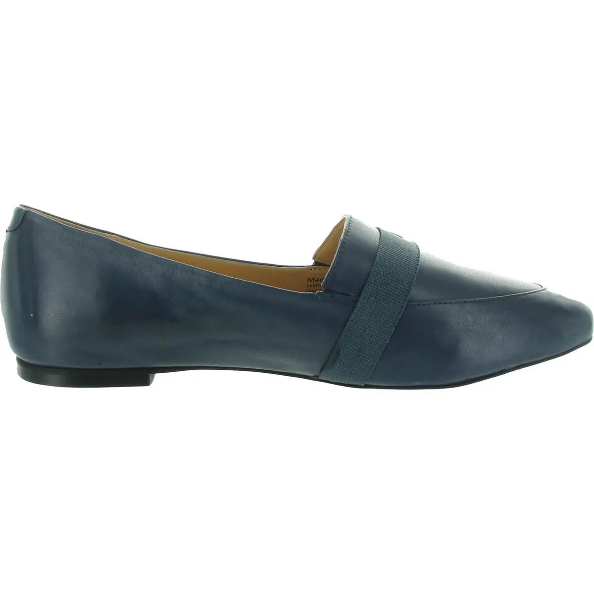 Womens Buckle Leather Flat Shoes