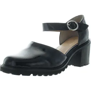 Womens Buckle Leather Mary Janes