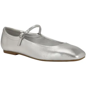 Womens Buckle Man Made Ballet Flats