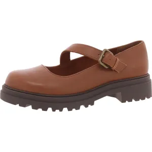 Womens Buckle Manmade Loafers