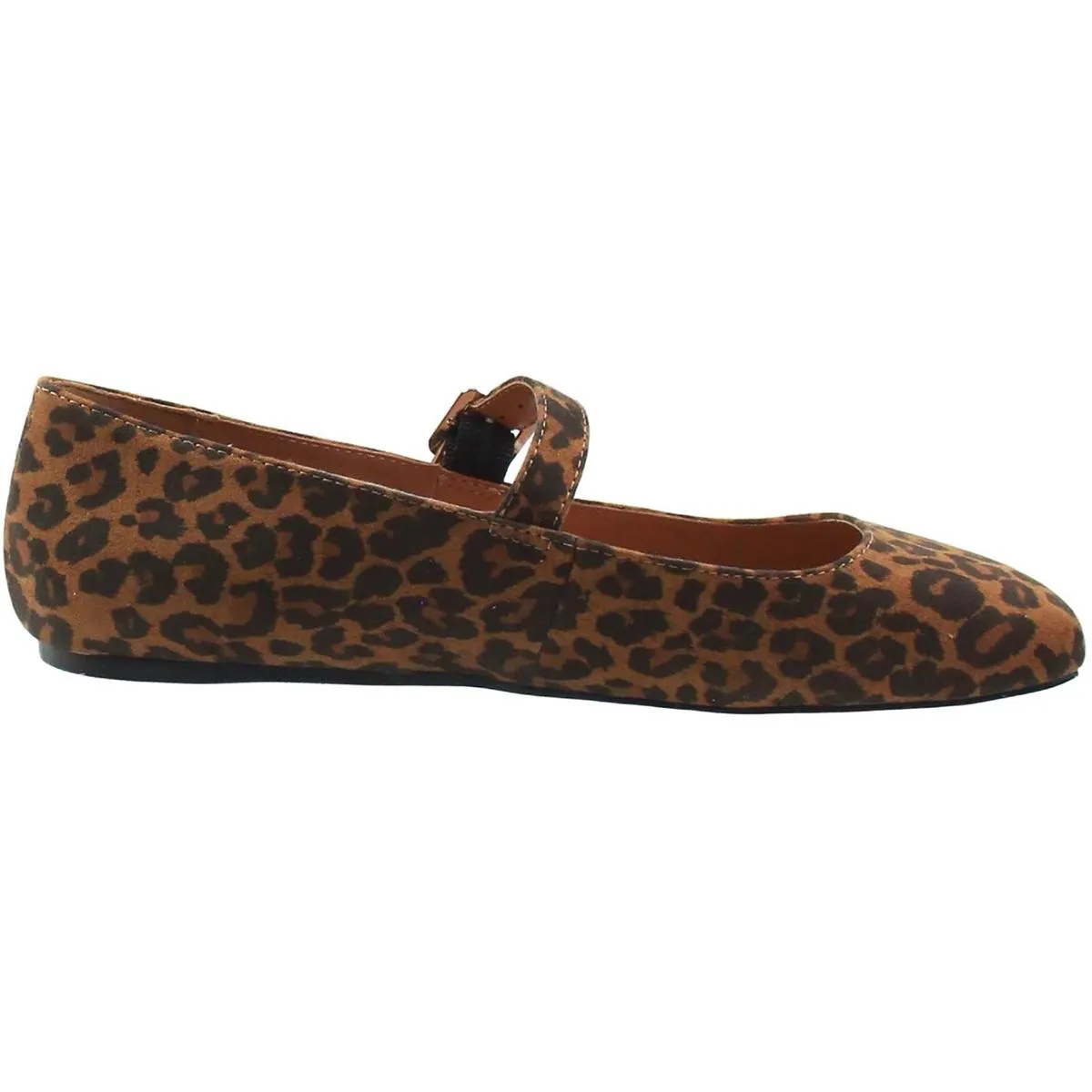 Womens Buckle Suede Mary Janes