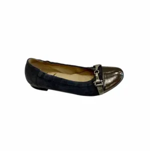 Women's Chloe Flats In Dark Grey Suede