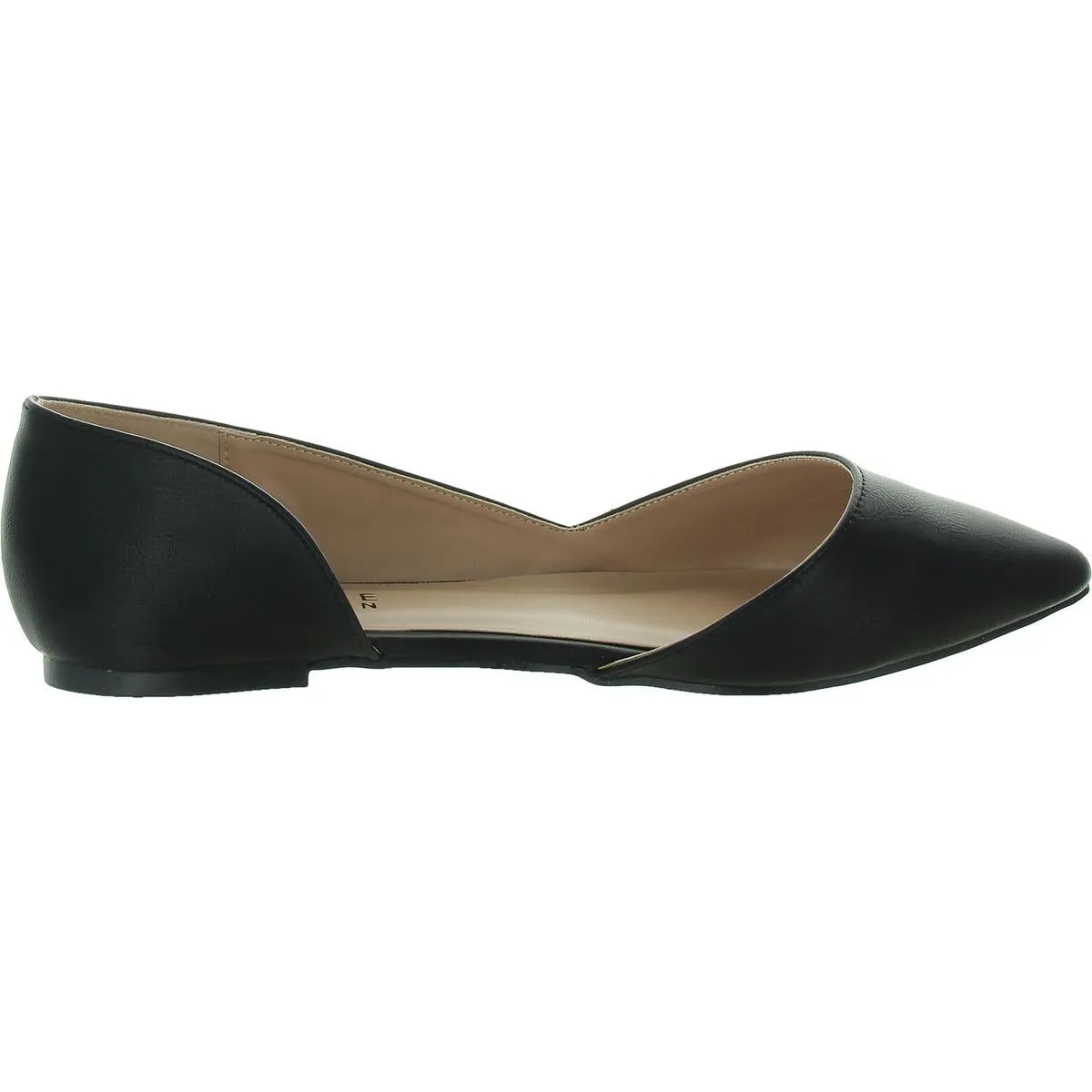 Womens Cut-Out Faux Leather D'Orsay